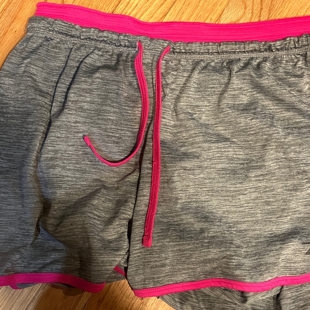 Pro Player Gray and Pink Athletic Shorts